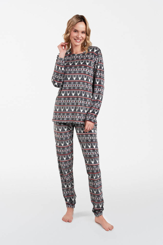 Island Fleece Damen Set Italian Fashion - Graphitdruck