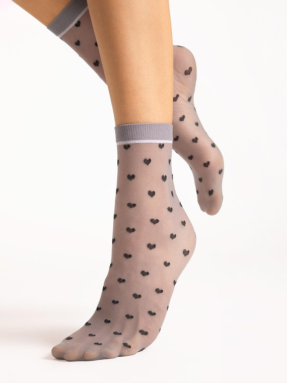 Damen Socken Fiore G 1197 Elia 20 den fein gemustert komfort