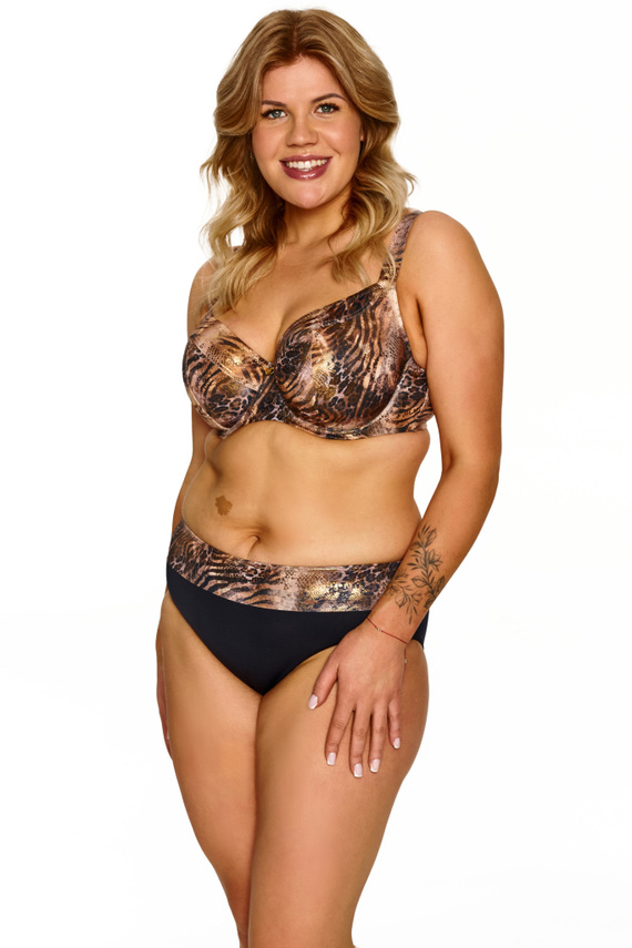 Serena Big Lupoline Bade-BH Soft für großen Busen Animal Print