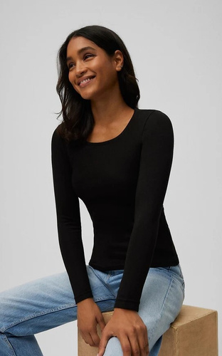 Ysabel Mora Damen-Thermo-T-Shirt 70017 Negro – weich, atmungsaktiv, hypoallergen, langärmlig