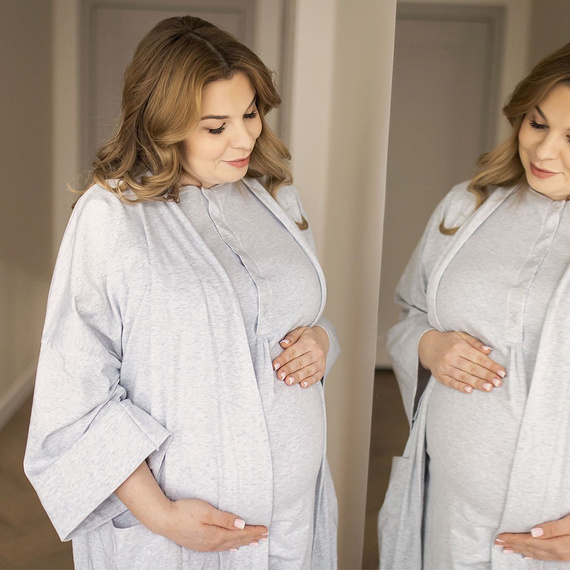 Lily Umstandsnachthemd zum Füttern von Eevi – grau