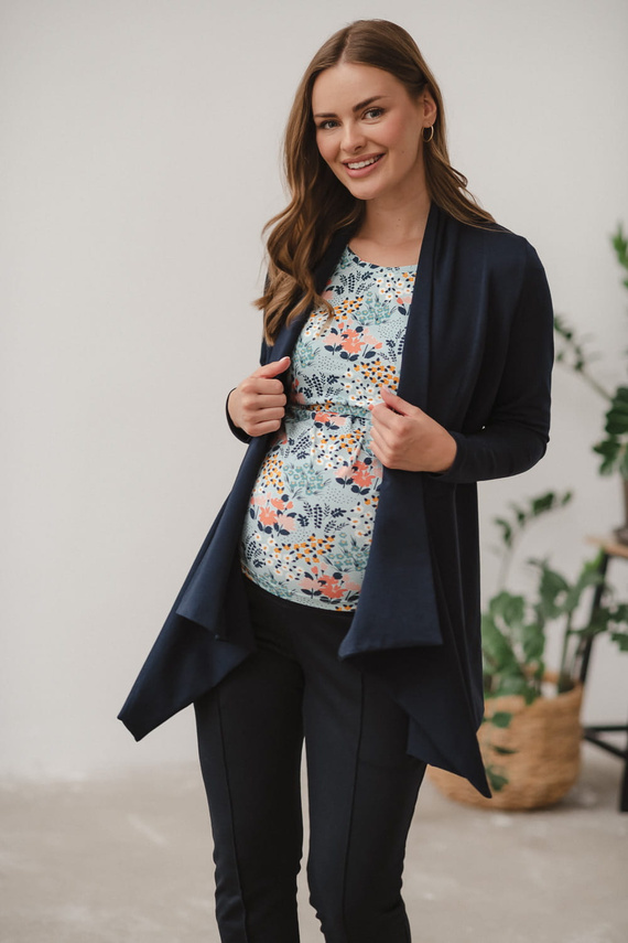 Mama Wrap Milk&Love Umstandsstrickjacke, Marineblau