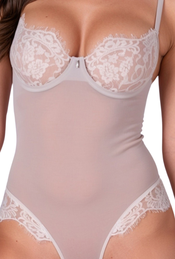 Zovel Body Light Grey Passion grey – eleganter Damen-Body