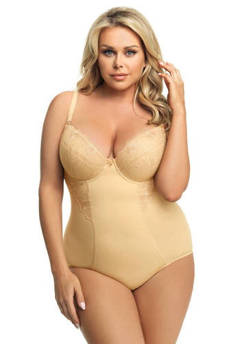 Gorsenia 184 Livia Schlankheits-Body mit Körbchen - beige
