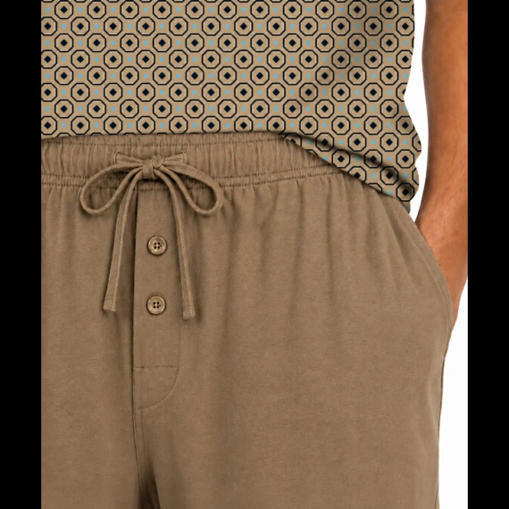 Sesto Senso 2723/02 Latte Herren Baumwoll-Pyjama Kurz 100% Baumwolle