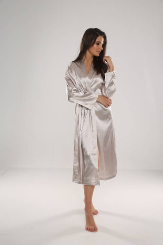 798 Klassischer Damenbademantel Forex - beige