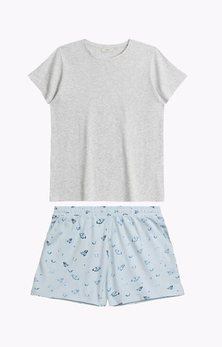 NLP-490/01 ​​​​Atlantic Damenpyjama – blau