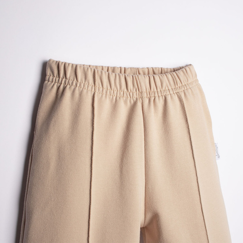 221275 Kiku Nicol breite Mädchenhose beige mit Bügelfalte