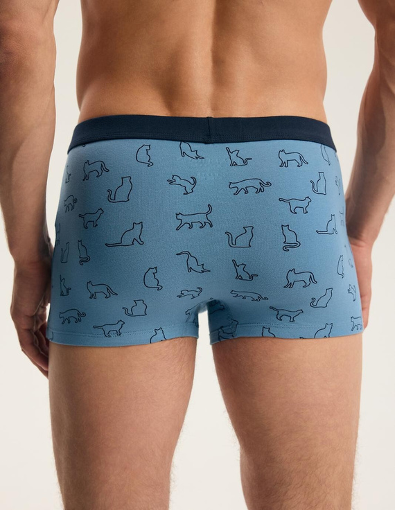 Henderson 46100 Fur2 Herren Boxershorts 2er-Pack aus Baumwolle mit breitem Logo-Bund