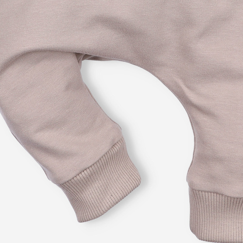 ABN-4517/BEZ Jogginghose mit Tasche aus Bio-Baumwolle Nini beige