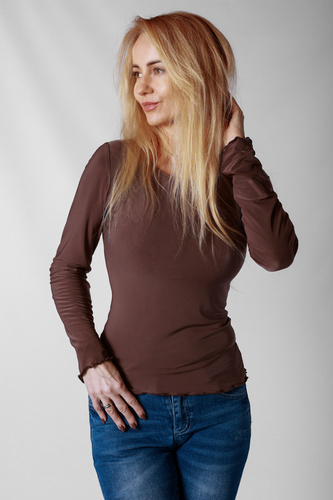 Bluse Selena Mirale aus Mikrofaser – figurbetonte Damenbluse