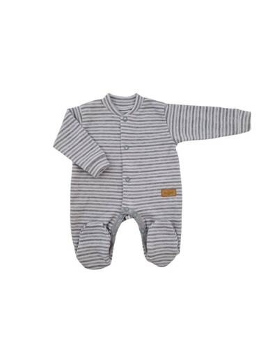 Baumwollclown „Lines“ Terjan – grau