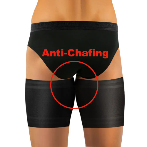 Selbsttragende Oberschenkelbänder für Herren von Sesto Senso, schwarz