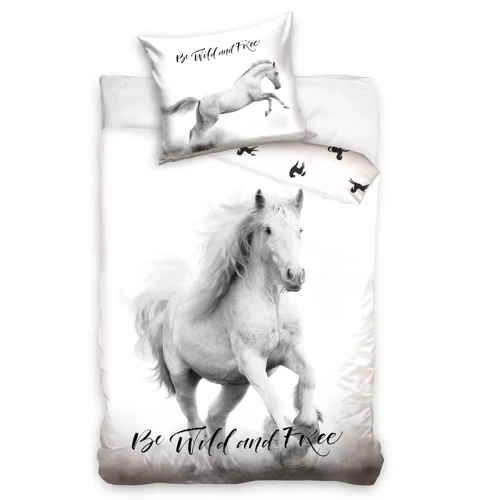 Albino-Pferd Carbotex-Baumwollbettwäsche