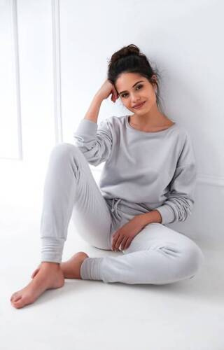 Silver Sensis Damen Schlafanzug - grau