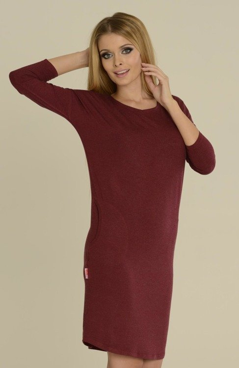 543 Paula Nachthemd 7/8 Ärmel - hell melange