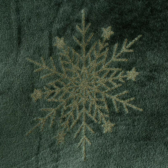 Eurofirany Weihnachtsdecke grün – weicher Mikrofaser-Überwurf, 240 g/m²