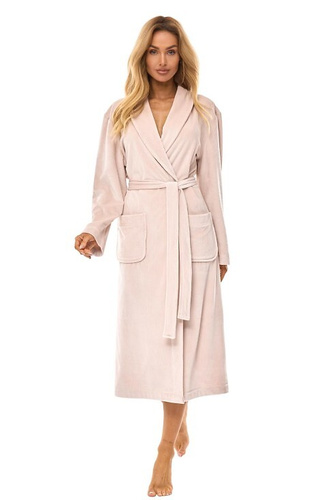 2510 Aura L&L langer Angora-Bademantel für Damen – weich, warm