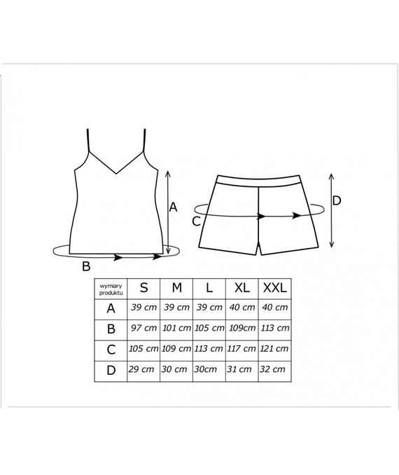 Donna Zoya Damenpyjama – Top V-Ausschnitt, Leo, Viskose