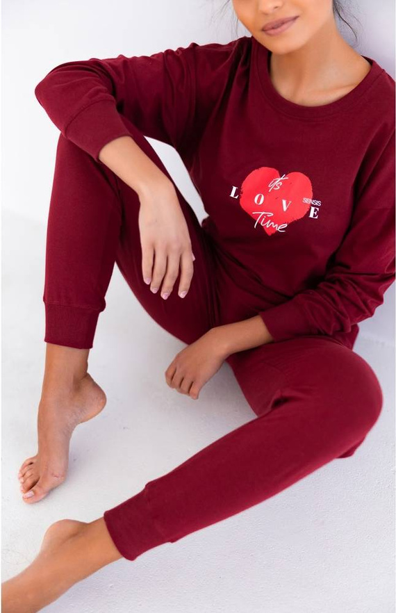 Sensis Mercy Damen Schlafanzug - kastanienbraun