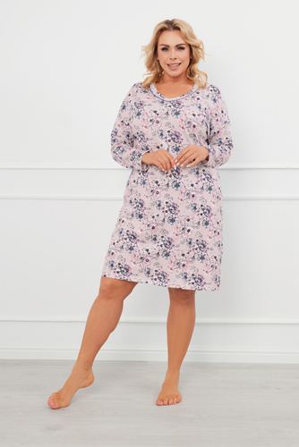 Toliana Nachthemd, langärmelig Italienische Mode 