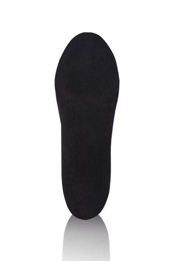 S150D Halbe Frottee lange Socken Italian Fashion - schwarz