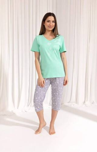 696 Regina Damenpyjama – grün