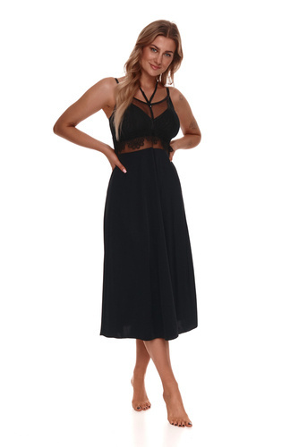 510 Big Lupoline Nachthemd - schwarz