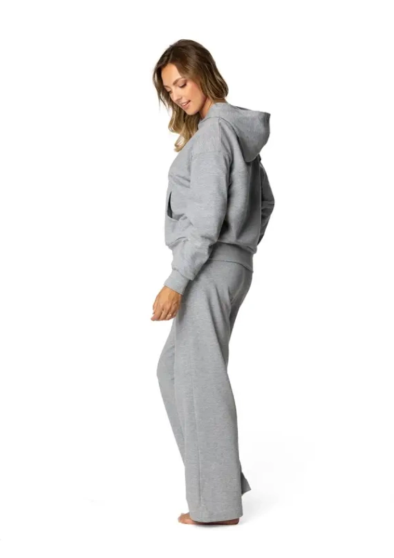 DK-K-B8 Dkaren Damen-Trainingsanzug-Set – Grau