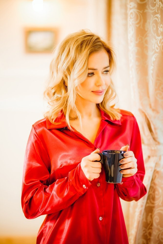 Carey Slip Nachthemd Kalimo - rot