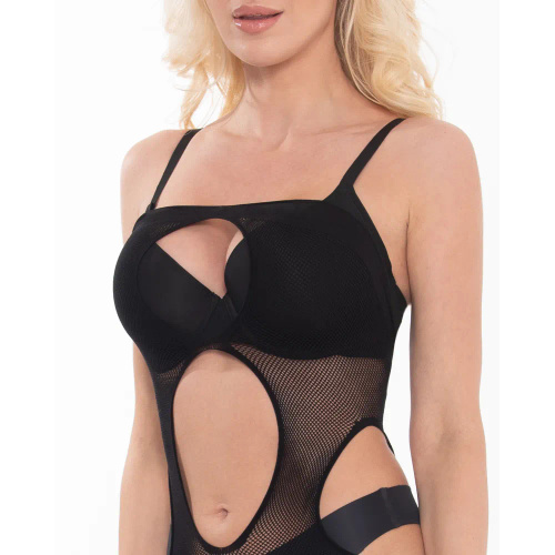 BDS001 Sesto Senso schwarzer Bodystocking