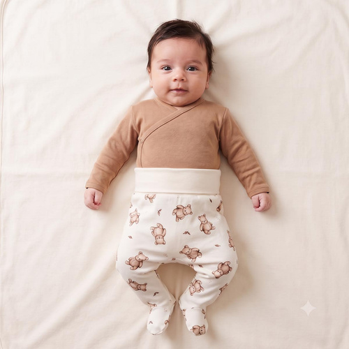 Pumphose für Babys Figo Nicol Koala 100% Baumwolle weiß