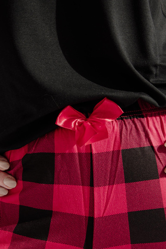 360 Karierte Forex Pyjama-Hose - rot