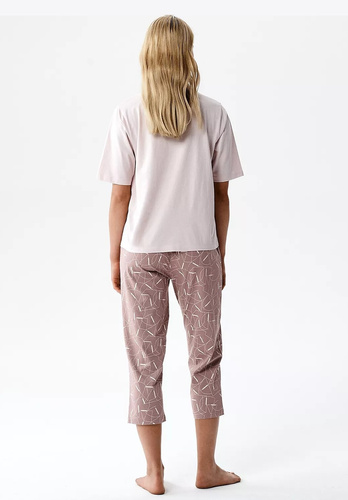 Atlantic NLP-509 Damen Schlafanzug 100% Baumwolle 3/4