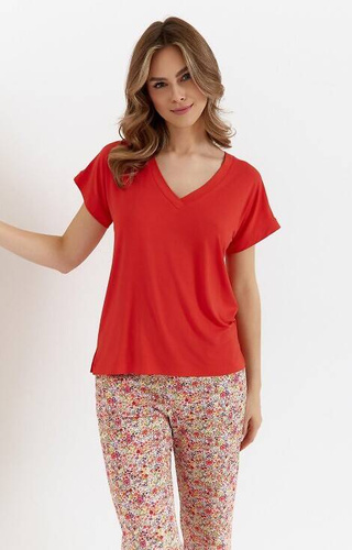453 Cana Damen-Bambuspyjama – rot