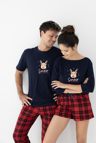 Myrtle Sensis Damenpyjama – Marineblau