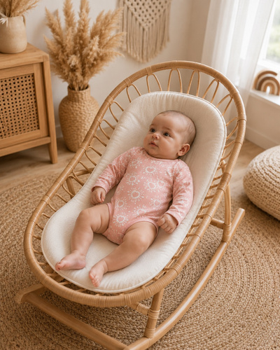 Body für Babys Mamatti BD16326 aus rosa Baumwolle für Mädchen