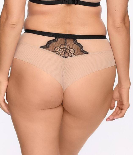 GFP 1287 Carina Damen-Brasilienslip Gaia – Schwarz und Beige