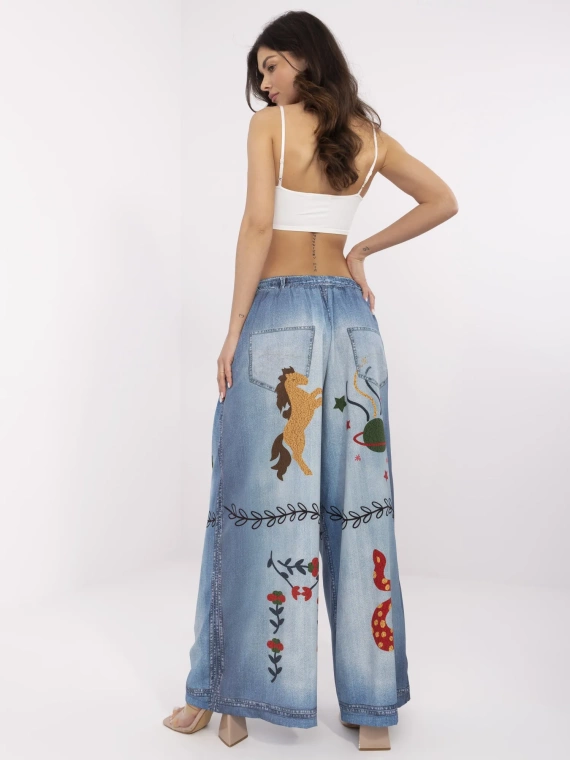 DHJ-SP-19183-9.54 Damenhose Paris blau