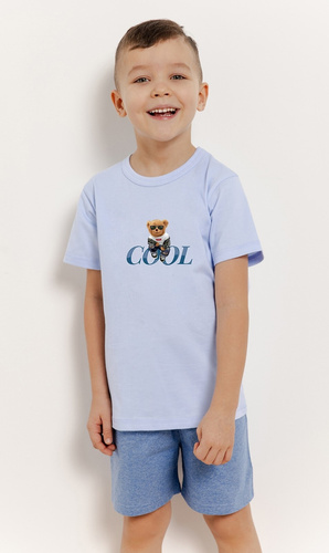 3410, 3411 Lucas Taro Jungenpyjama – blau