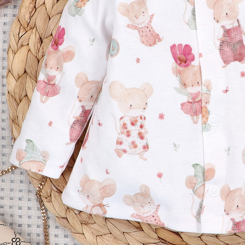 Nini Baby-Jäckchen 100% Little Mouse Bio-Baumwolle – Hergestellt in Polen