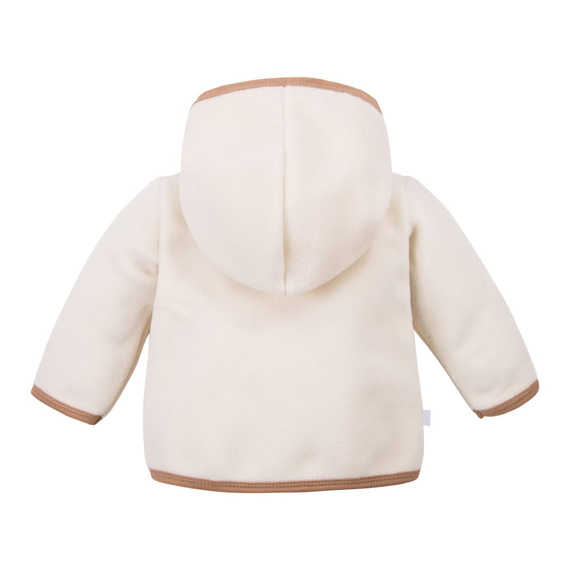 Beary Cool Eevi Kinder-Fleecejacke – ecru, mit Kapuze