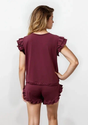 Damen Pyjama Dkaren Lulu 2 Baumwolle Set Shorts bequem