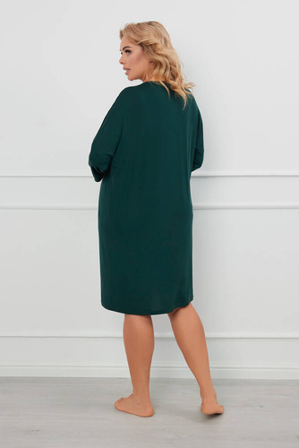 Natura 3/4 Nachthemd Italienische Mode - grün