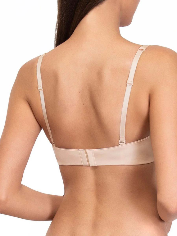 1580 Fantastischer Push-up-BH – Bandeau, Mikrofaser Sielei beige