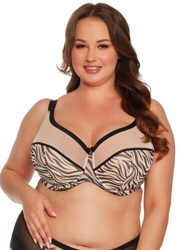 BSM 1234 Alia halbgepolsterter BH Gaia schwarz beige