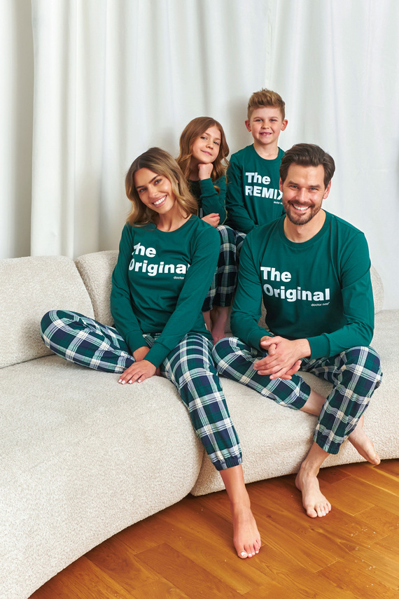 7341 Doctor Nap – Herren-Pyjama „The Original“ | 100 % Baumwolle, polnische Produktion – Smaragd