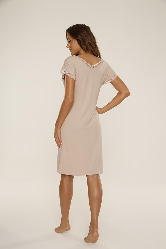 816 Hazel Nachthemd De Lafense - sand