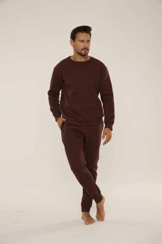 813 Indigo Herren Trainingsanzug von De Lafense - schokolade