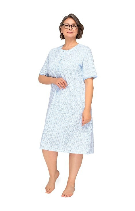 263 Basia I Martel Nachthemd mit Reißverschluss – Blau